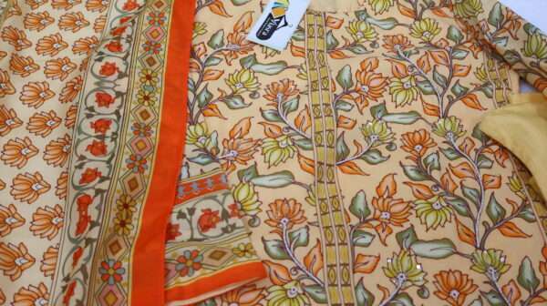 Printed Kurta Pant with Dupatta - Image 4