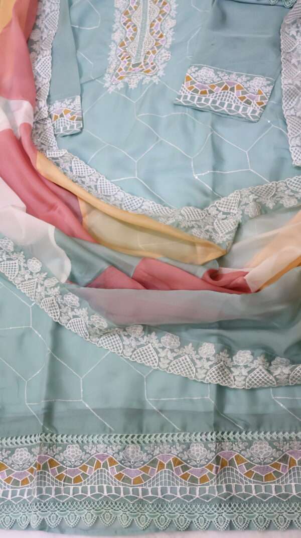 Kurta Pant with Dupatta - Image 4