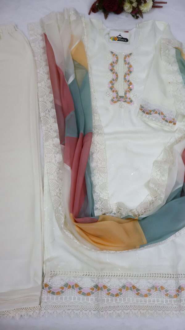 Kurta Pant with Dupatta - Image 6