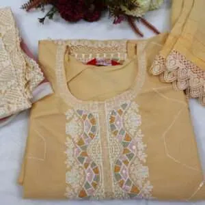 Organza Kurta Pant with Dupatta